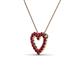 3 - Zayna Ruby Heart Pendant 