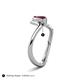 6 - Oceara 1.35 ct Marquise Shape Created Ruby Women Wave Solitaire Engagement Ring 