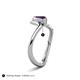 6 - Oceara 0.90 ct Marquise Shape Amethyst Women Wave Solitaire Engagement Ring 