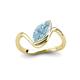 4 - Oceara 0.95 ct Marquise Shape Aquamarine Women Wave Solitaire Engagement Ring 