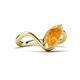 5 - Oceara 0.90 ct Marquise Shape Citrine Women Wave Solitaire Engagement Ring 