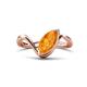 1 - Oceara 0.90 ct Marquise Shape Citrine Women Wave Solitaire Engagement Ring 