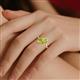 2 - Oceara 1.10 ct Marquise Shape Peridot Women Wave Solitaire Engagement Ring 