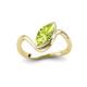 4 - Oceara 1.10 ct Marquise Shape Peridot Women Wave Solitaire Engagement Ring 