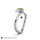 6 - Oceara 1.10 ct Marquise Shape Peridot Women Wave Solitaire Engagement Ring 