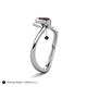 6 - Oceara 1.05 ct Marquise Shape Smoky Quartz Women Wave Solitaire Engagement Ring 