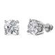 1 - Alina 4.00 ctw IGI Certified Round Lab Grown Diamond (8.00 mm) Four Prongs Solitaire Stud Earrings 