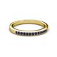 2 - Janice 1.70 mm Blue Sapphire 13 Stone Wedding Band 