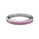 2 - Janice 1.70 mm Pink Sapphire 13 Stone Wedding Band 