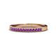 1 - Janice 1.70 mm Amethyst 13 Stone Wedding Band 