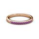 2 - Janice 1.70 mm Amethyst 13 Stone Wedding Band 