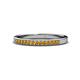1 - Janice 1.70 mm Citrine 13 Stone Wedding Band 