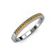 3 - Janice 1.70 mm Citrine 13 Stone Wedding Band 