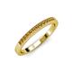 3 - Janice 1.70 mm Citrine 13 Stone Wedding Band 