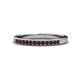 1 - Janice 1.70 mm Red Garnet 13 Stone Wedding Band 