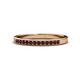 1 - Janice 1.70 mm Red Garnet 13 Stone Wedding Band 