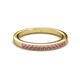 2 - Janice 1.70 mm Rhodolite Garnet 13 Stone Wedding Band 