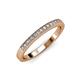 3 - Janice 1.70 mm Diamond 13 Stone Wedding Band 