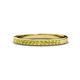 1 - Janice 1.70 mm Yellow Diamond 13 Stone Wedding Band 