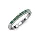 3 - Janice 1.70 mm Lab Created Alexandrite 13 Stone Wedding Band 