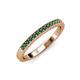 3 - Janice 1.70 mm Lab Created Alexandrite 13 Stone Wedding Band 