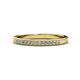 1 - Janice 1.70 mm Lab Grown Diamond 13 Stone Wedding Band 