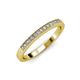 3 - Janice 1.70 mm Lab Grown Diamond 13 Stone Wedding Band 