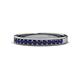 1 - Janice 2.00 mm Round Blue Sapphire 13 Stone Wedding Band 