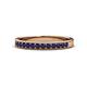 1 - Janice 2.00 mm Round Blue Sapphire 13 Stone Wedding Band 