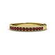 1 - Janice 2.00 mm Round Ruby 13 Stone Wedding Band 