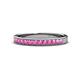1 - Janice 2.00 mm Round Pink Sapphire 13 Stone Wedding Band 