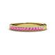 1 - Janice 2.00 mm Round Pink Sapphire 13 Stone Wedding Band 