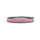 1 - Janice 2.00 mm Round Pink Tourmaline 13 Stone Wedding Band 