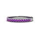 1 - Janice 2.00 mm Round Amethyst 13 Stone Wedding Band 