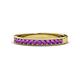 1 - Janice 2.00 mm Round Amethyst 13 Stone Wedding Band 
