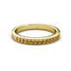 2 - Janice 2.00 mm Round Citrine 13 Stone Wedding Band 