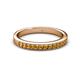 2 - Janice 2.00 mm Round Citrine 13 Stone Wedding Band 