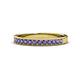 1 - Janice 2.00 mm Round Iolite 13 Stone Wedding Band 