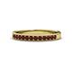 1 - Janice 2.00 mm Round Red Garnet 13 Stone Wedding Band 