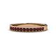 1 - Janice 2.00 mm Round Red Garnet 13 Stone Wedding Band 