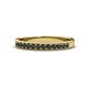 1 - Janice 2.00 mm Round Black Diamond 13 Stone Wedding Band 