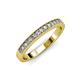 3 - Janice 2.00 mm Round Diamond 13 Stone Wedding Band 
