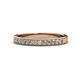 1 - Janice 2.00 mm Round Diamond 13 Stone Wedding Band 