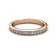 2 - Janice 2.00 mm Round Diamond 13 Stone Wedding Band 