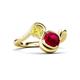 3 - Nerida 1.73 ctw Cushion Shape Created Ruby and Princess Shape Created Yellow Sapphire Women Toi Et Moi Wave Engagement Ring 