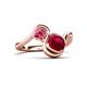 3 - Nerida 1.60 ctw Cushion Shape Created Ruby and Princess Shape Pink Tourmaline Women Toi Et Moi Wave Engagement Ring 