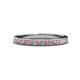 1 - Janice Pink Tourmaline and Diamond Wedding Band 