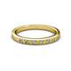 2 - Janice Yellow Sapphire and Diamond Wedding Band 