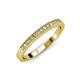3 - Janice Yellow Sapphire and Diamond Wedding Band 