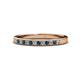 1 - Janice Blue and White Diamond Wedding Band 
